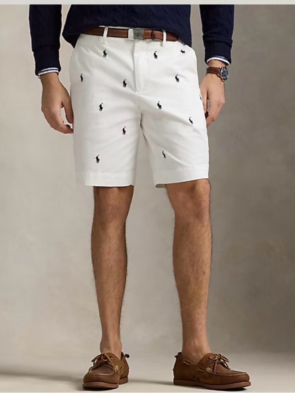 9-Inch Stretch Classic Fit Mens Chino Short